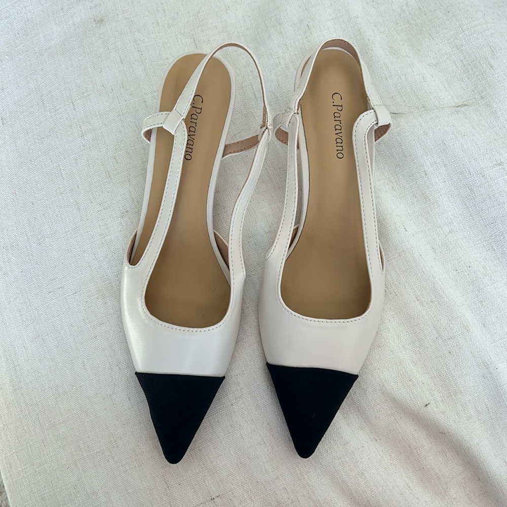 Pointed Toe Slingback Pumps